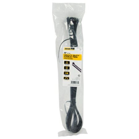Ecm Industries 10Pk 36" Blk Hd Tie CT36-17510UVB